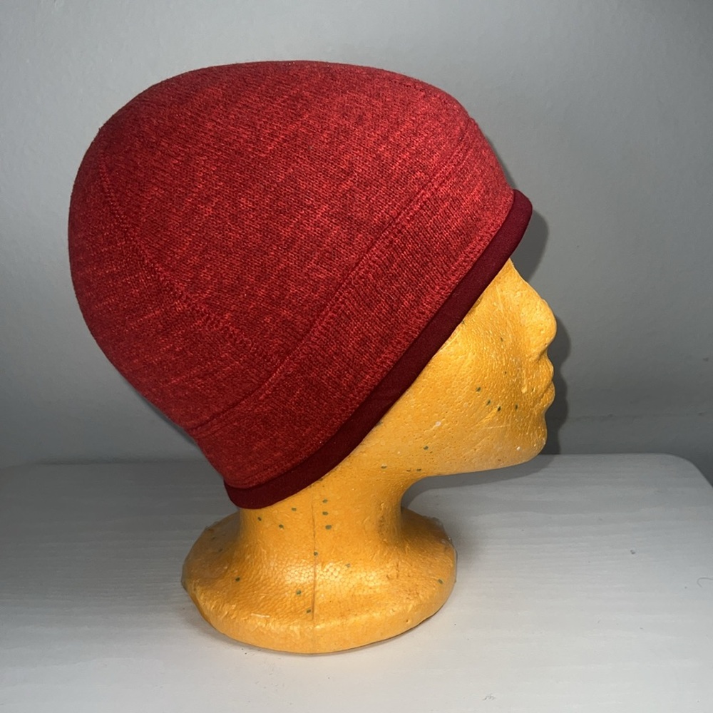 Patagonia Better Sweater Beanie Skull Cap Hat Heather Red Size M - Picture 4 of 6
